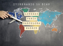 Itinerario en Europa para 15 días Londres – París – Barcelona – Madrid.