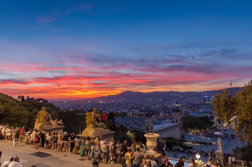Montjuic en Barcelona